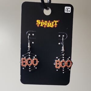 Spirit Halloween Boo Earrings